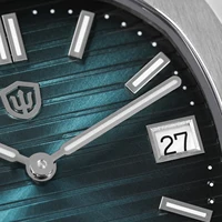 Watchdives WD00013 Quartz Watch Swiss Ronda 714 Movement Date Sapphire 316L 8Bar Waterproof 37Mm Luminous Square Luxury Watches photo 5