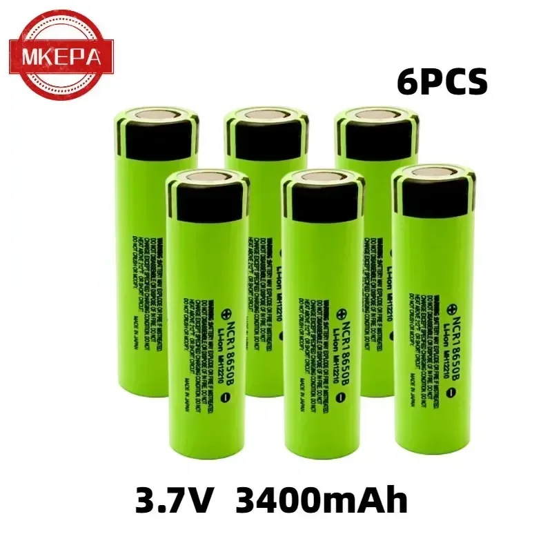 3.7V 18650 3400mAh 18650 lithium-ion NCR18650B rechargeable battery, Ncr18650b Ncr18650b Panasonic 3400mah