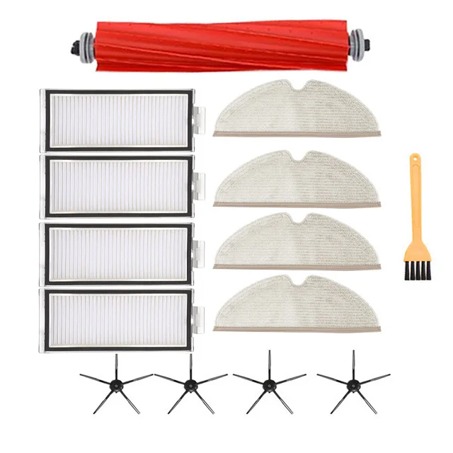 Alta qualidade filtro hepa escova lateral principal escova mop panos para xiaomi roborock q7 max + t8 robô aspirador de pó peças reposição