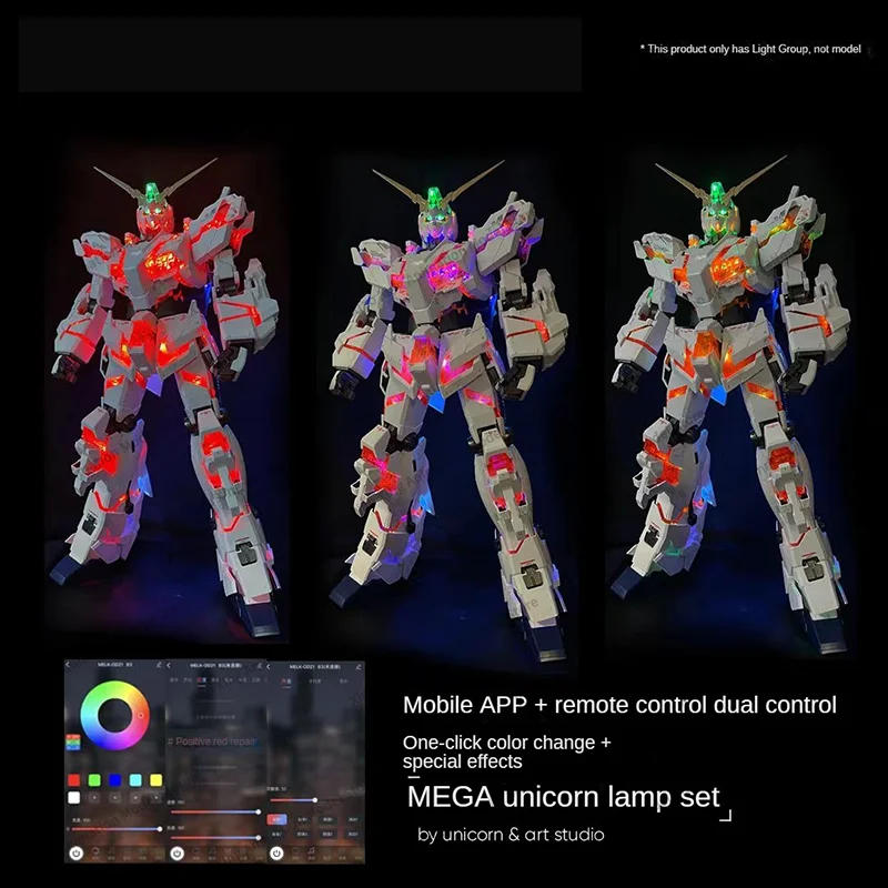 Daban  Megasize 1/48 Mega Size Unicorn Led Suit Movable Joints High Quality Collectible Robot Kits Accessories Kids Gift