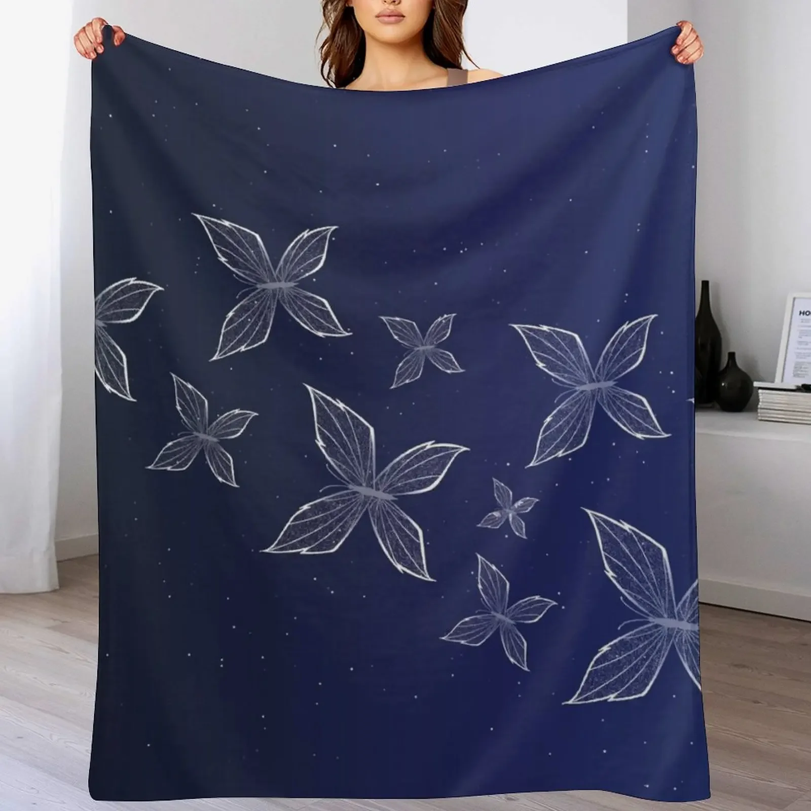 

Wraith Butterfly [3] From Heaven Official's Blessing Throw Blanket Thin Luxury Throw valentine gift ideas Picnic Blankets