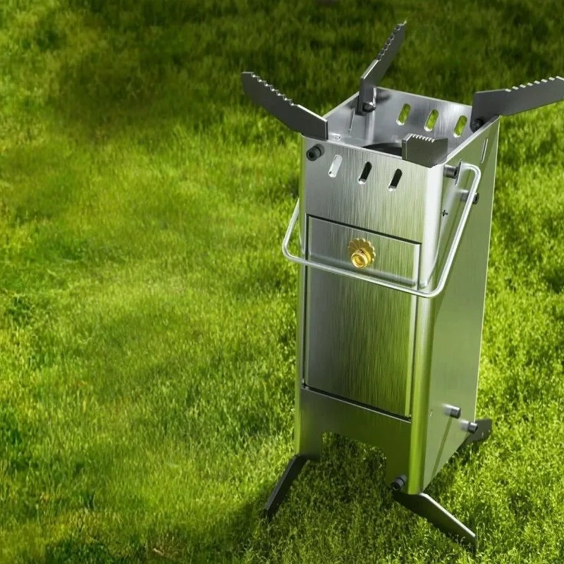 

Дровая печь, уличная утолщенная новая ракетная печь, домашняя походная дровяная печь, портативная кухонная складная дровяная печь