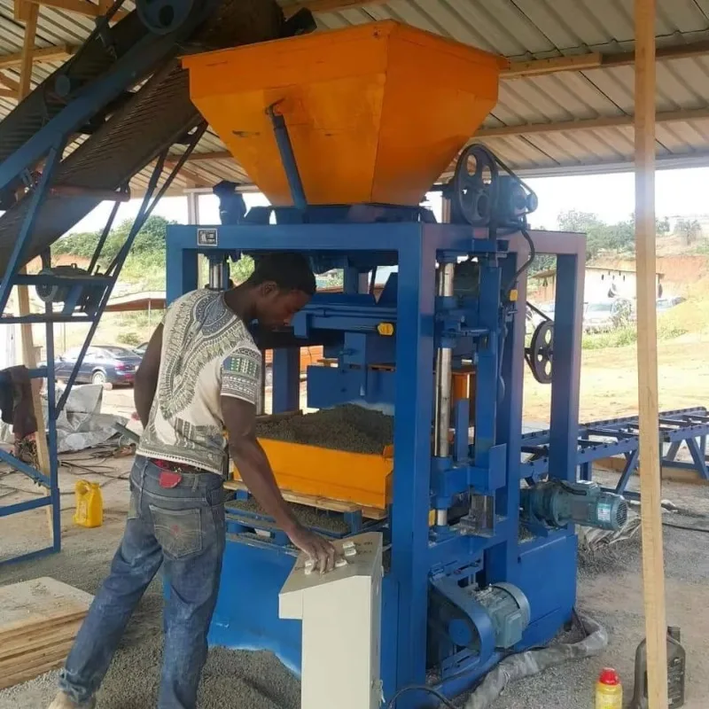 Customized Small Cement Block Making Machine Semi-automatic Hollow Brick Energy Saving Low Noise Stable Output Machine