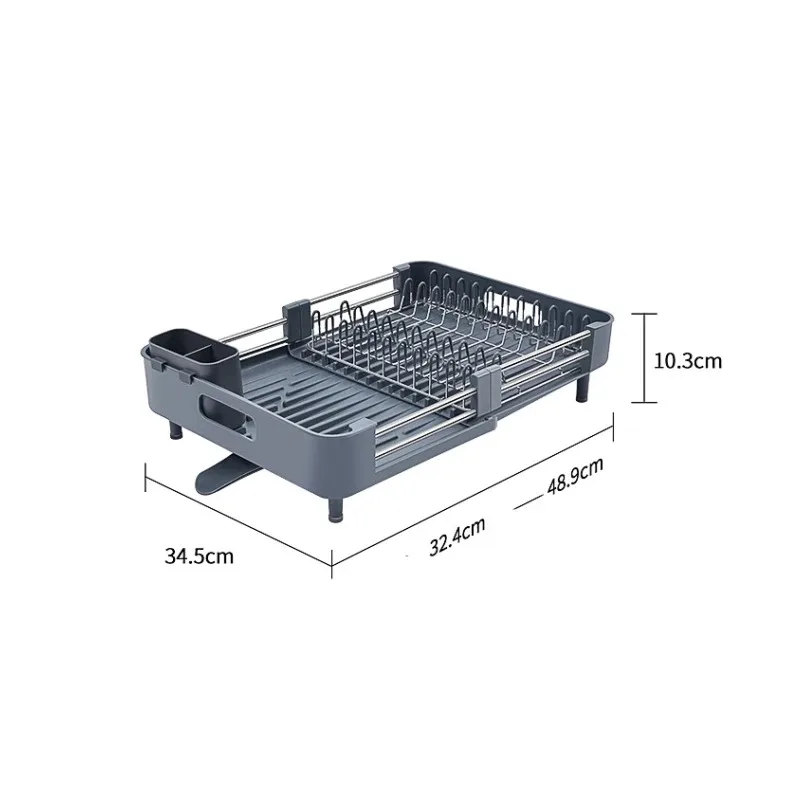 Imagem -05 - Cremalheira Multifuncional do Armazenamento da Liga de Alumínio para a Cozinha Faça Você Mesmo Diy Dissipador da Bancada