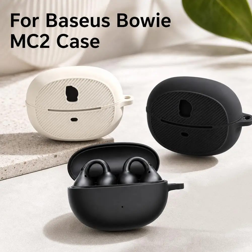 Silikon-Schutzhülle für Baseus Bowie MC2 Air/MC2 S Kopfhörer, Schutzhülle für kabelloses Bluetooth-Headset, Hülle für Baseus Bow