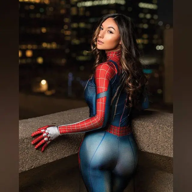 Disfraz de Halloween para mujer y niña, traje de Cosplay de superhéroe de Spiderman, traje Zentai, monos para adultos y niños