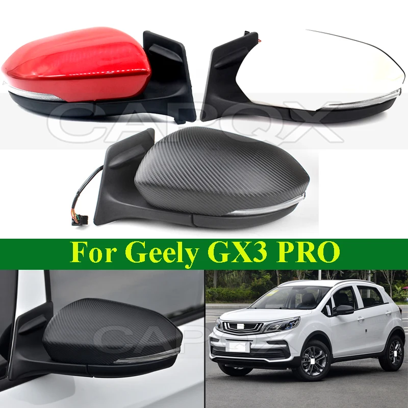 

CAPQX Rear View Mirror For Geely GX3 PRO Side Rearview Mirror Assembly Heating Turn Light