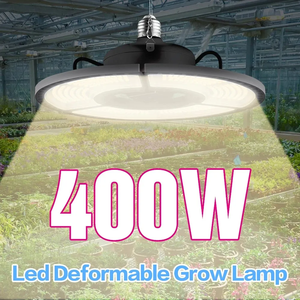

Plant Lamp LED Full Spectrum Grow Light White E27 100W 200W 300W 400W LED Growing Box Light E26 Hydroponic LED Bulb Phyto Lamp
