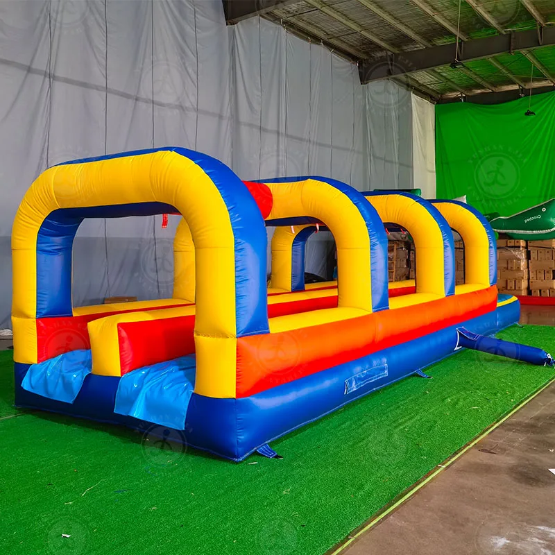 

PVC Water Toys Inflatable Water Slide with Pool Obstacle Waterslide Inflatable Track Water Slide for Kidspromote sales