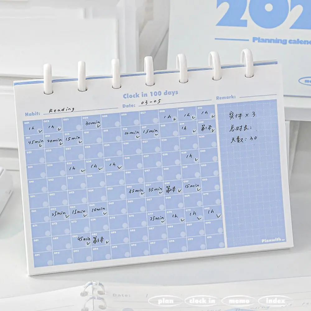 

Mushroom Button 2025 Desk Calendar Standing Flip Daily Monthly Learning Plan Desk Calendar Spiral Planning Agenda Organizer