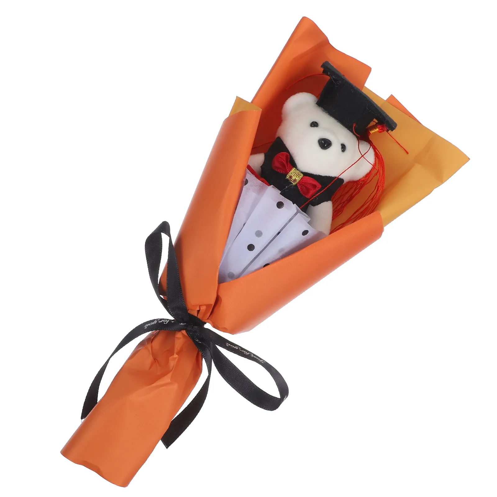 

1 Piece Bouquet for Graduation Lovely Bear Ornament Ideal Graduation Gift Party Favor Photo Prop Indoor Decor Bear Bouquet