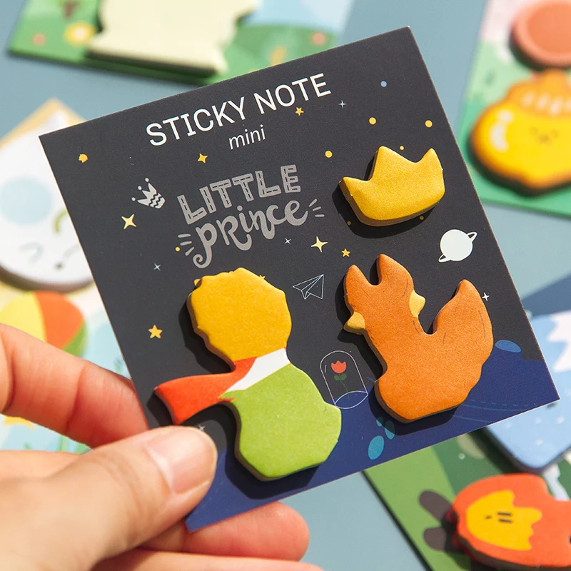 Little childhood series Cartoon Sticky Notes Memo Pad Diary Stationary Scrapbook Decorative Cute Halloween mini N Times Sticky