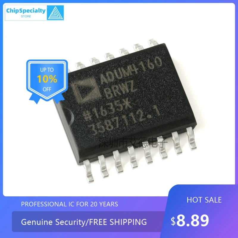 Original authentic ADUM4160BRWZ SOIC16 Full Speed Low speed USB digital isolator ADUM4160