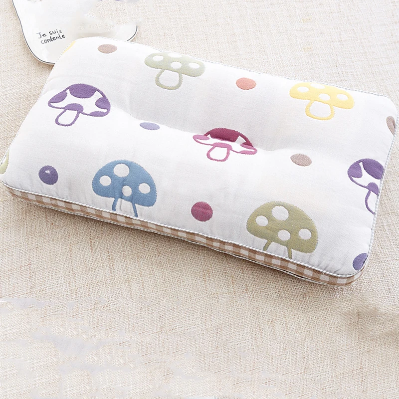 Thickening Children Pillow Suitable Four Seasons Universa Cotton Baby Pillow Kindergarten Student Sleep Pillow 6-layer Gauze