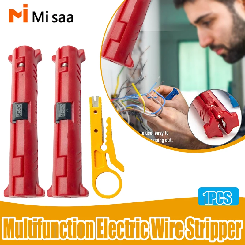 Universal Multi-function Electric Wire Stripper Pen Wire Cable Pen Cutter Rotary Coaxial Cutter Stripping Machine Pliers Tool