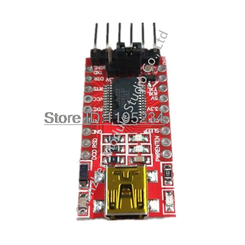 1pcs FT232 FTDI USB to TTL 3.3V 5V Download Line Mini Interface Adapter Module FT232RL Hot sale products FTDI232