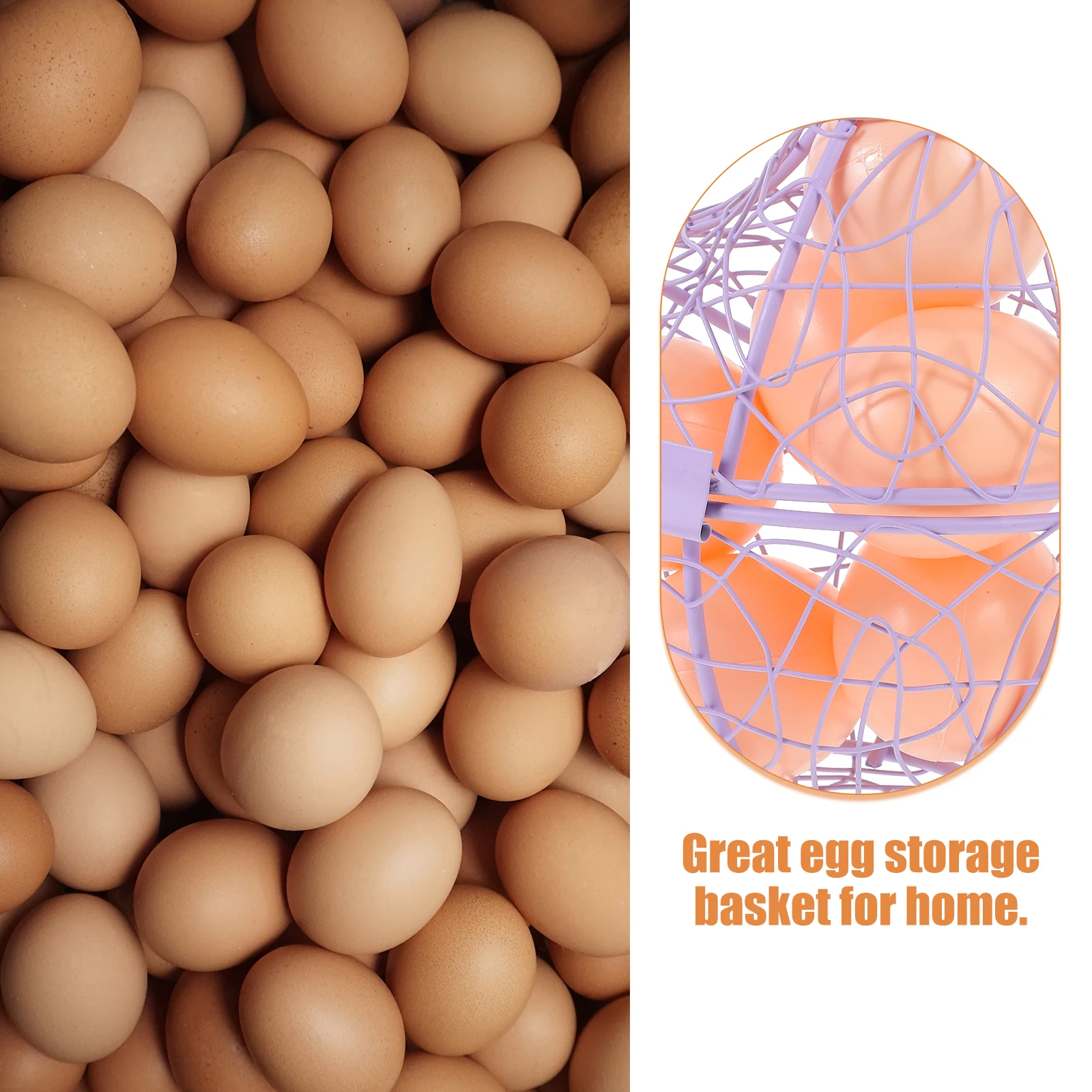 

Creative Hen Shape Iron Egg Storage Basket Kitchen Countertop Organizer Home Decorative Holder Household Food Container For