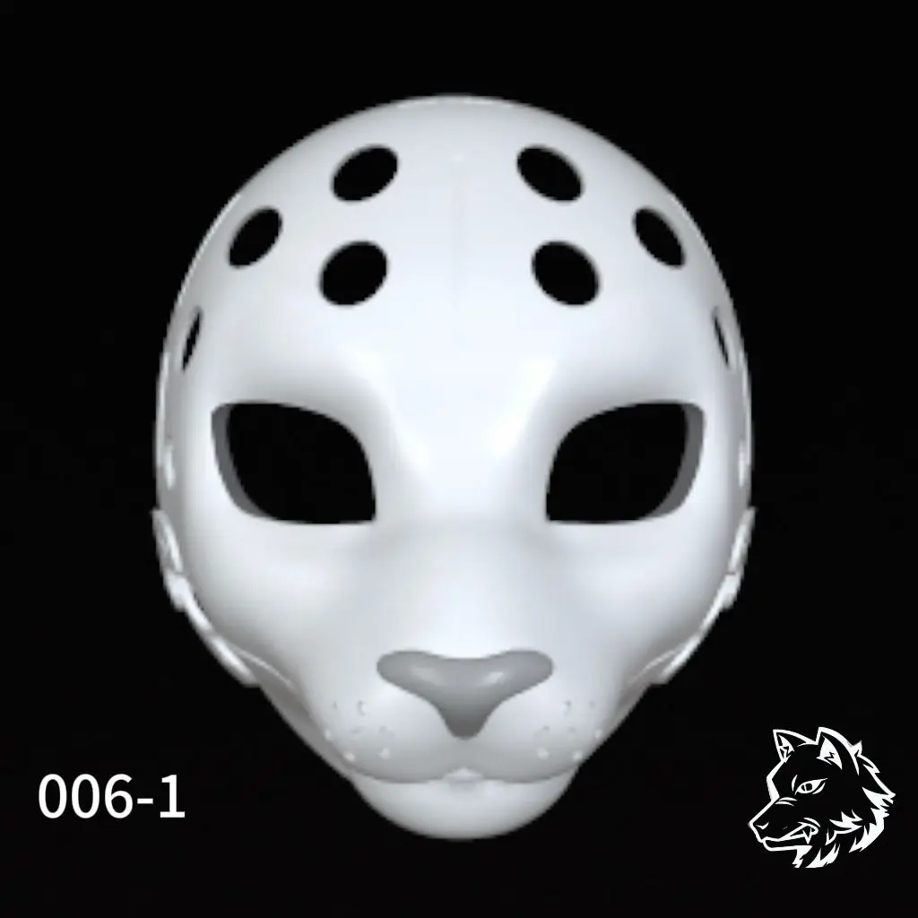3D Printed Semi-Realistic Handsome Catlike Movable Jaw Skeleton Fursuit DIY Accessories