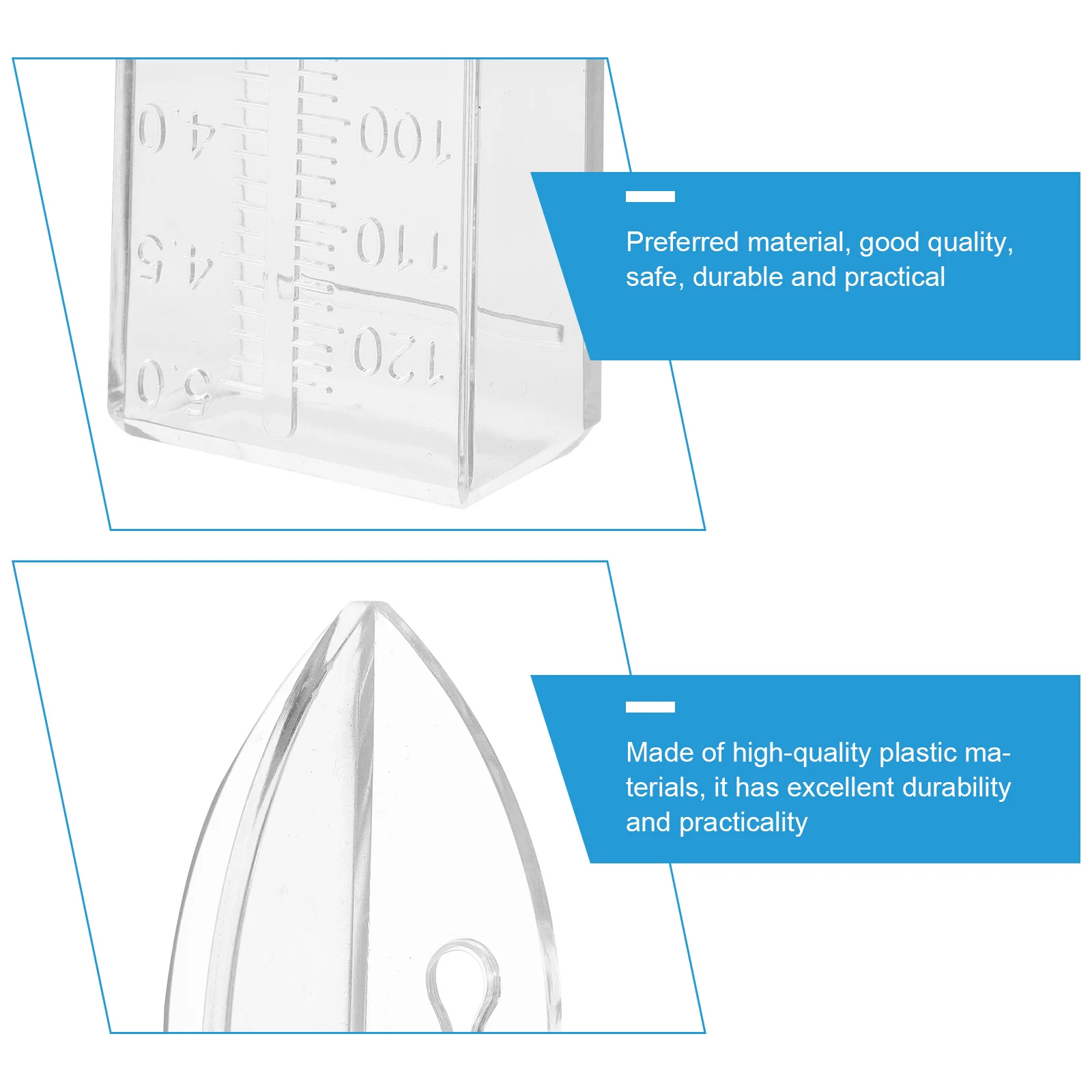 1 قطعة أنبوب قياس المطر المهنية أسطوانة قياس بلاستيكية للاستخدام المنزلي في الهواء الطلق جهاز قياس الأمطار