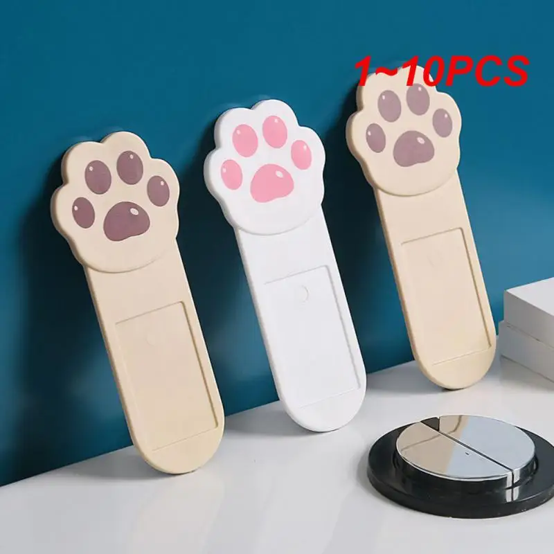 1~10PCS Cute Cartoon Toilet Lid Lifter Creative Cat Claw Shape Toilet Handle Plastic Convenient Clamshell Opener Bathroom