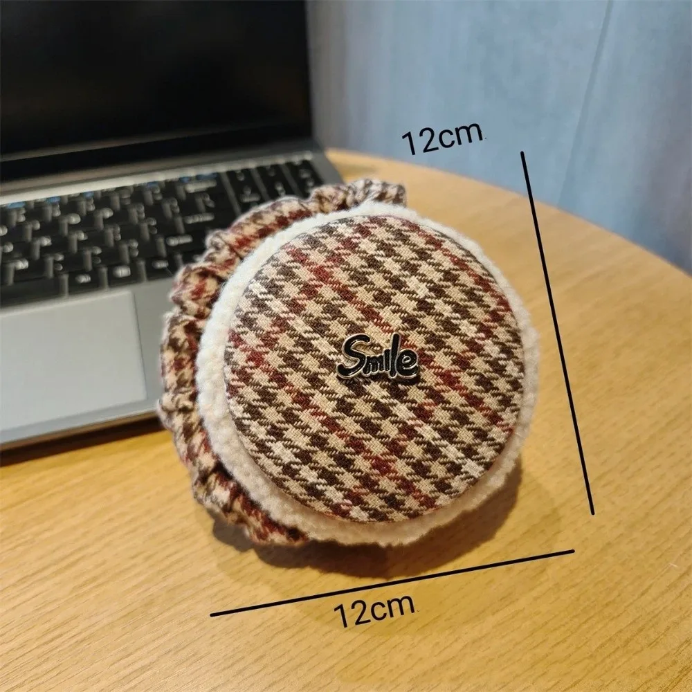 غطاء للأذنين شتوي منقوش بتصميم عتيق على الموضة مع حروف حماية من البرد لتدفئة الأذن سميكة قابلة للطي وقابلة للطي للرجال #6