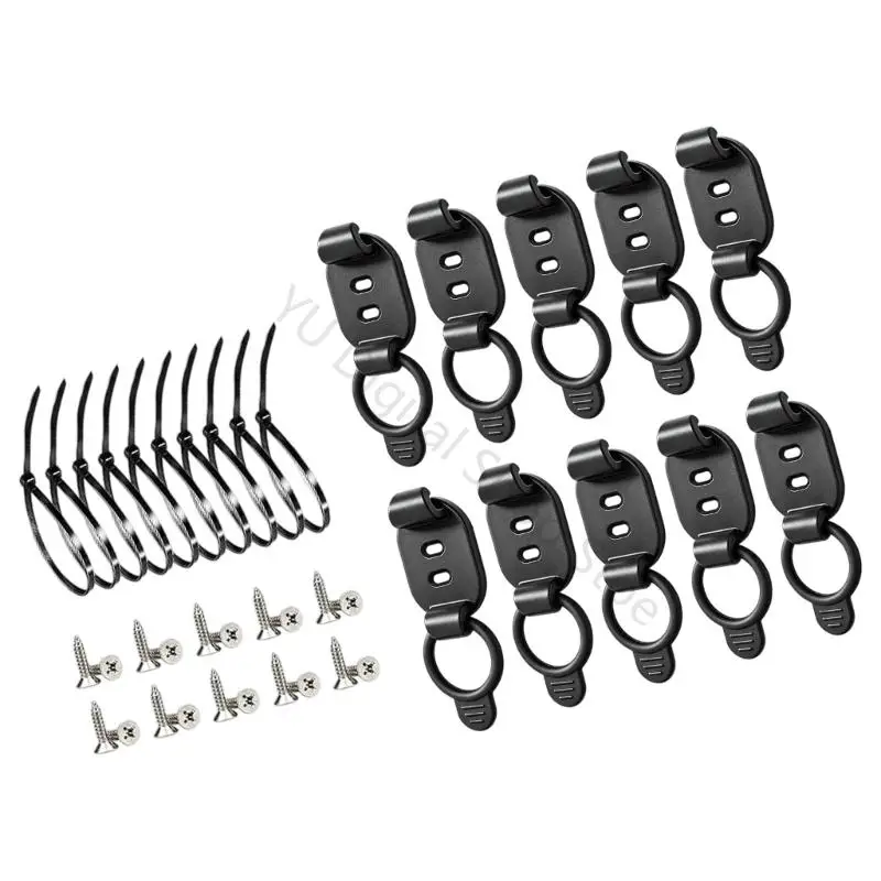 96BA 1 Set Ladekabel-Organizer-Halter mit Stretchband für die Kontrolle über den Schreibtisch – Detail 7