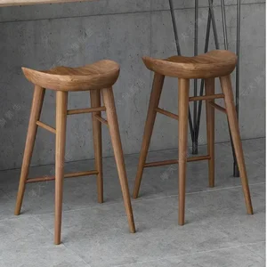 Newcomes Newcomes Log Bar Ghế Ghế đẹp Không khí đẹp Cà phê Gỗ kẻ ngốc 8 Ghế thanh hiện đại bán hàng chính - 1