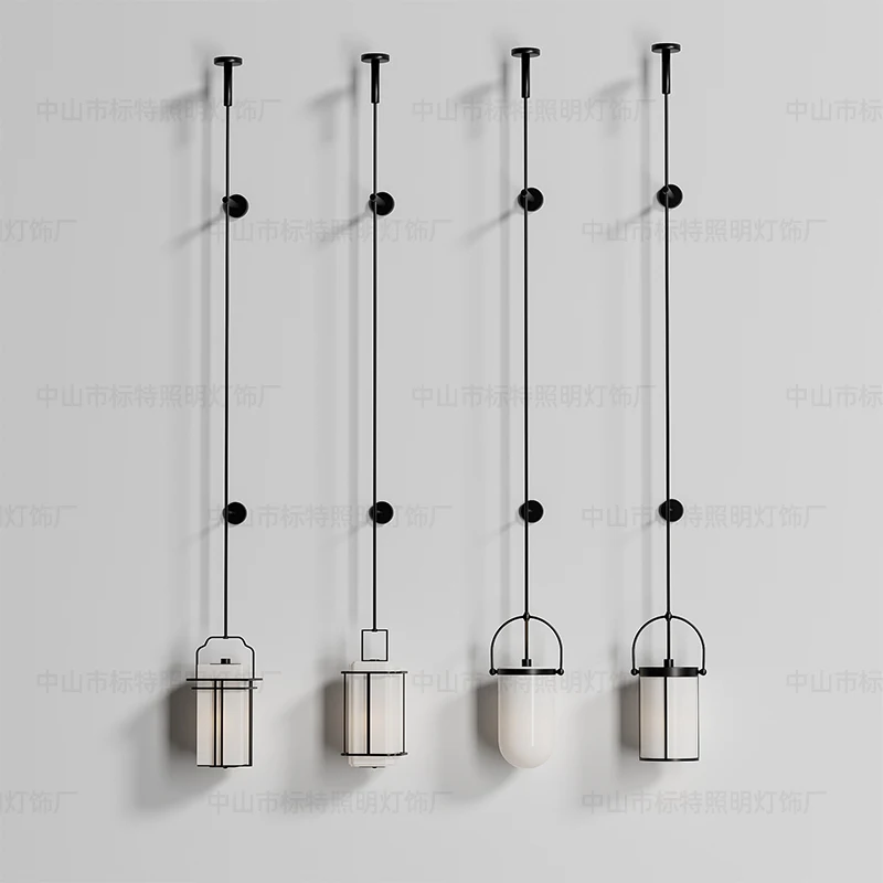 Long Pole Wall Lamp Designer-Customizable Minimalist Lighting for Hotel Corridors, Living Rooms, Studies Bedroom Bedsides