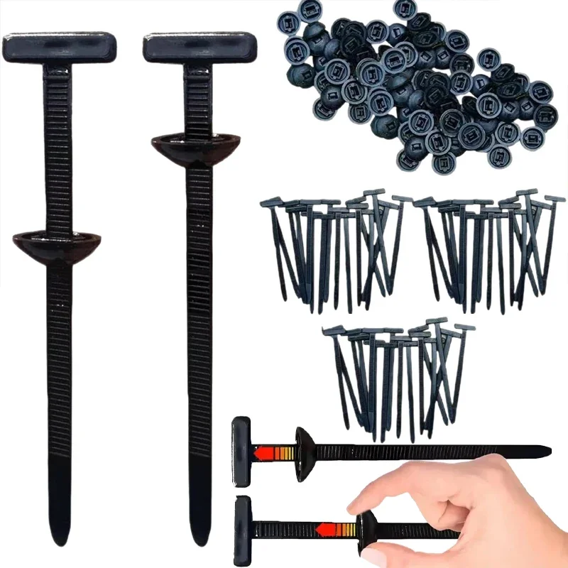 

Нейлоновая универсальная пряжка для кабельной стяжки, сверхмощная самоблокирующаяся нейлоновая застежка для кабельной стяжки, подходящая для ежедневного обслуживания автомобилей