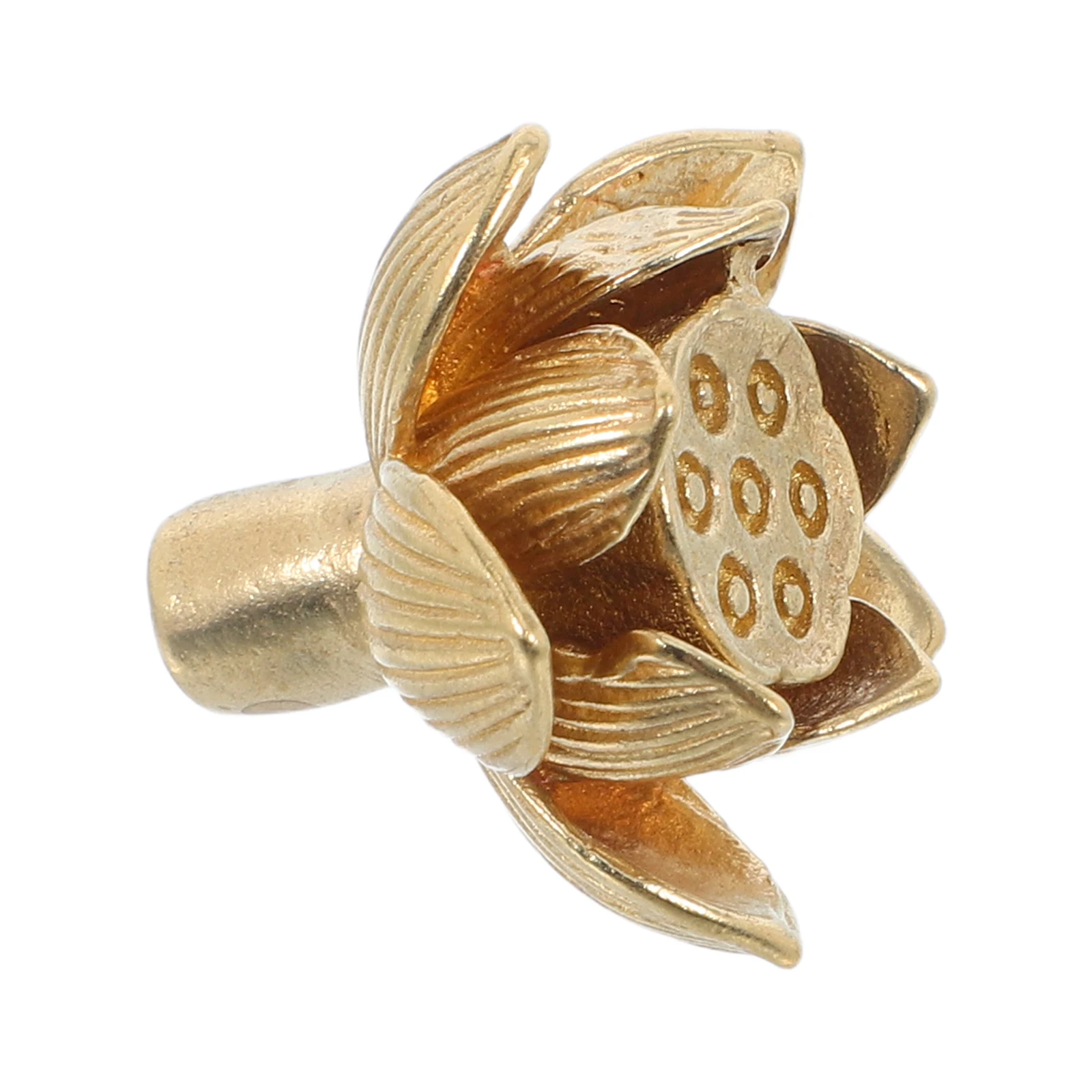 

Brass Door Handle Vintage Kitchen Cabinet Hardware Lotus Flower Drawer Pulls Golden