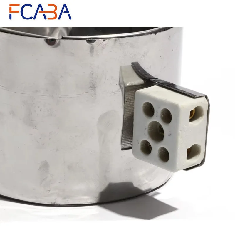 FCABA 80mm Diameter 30~45mm Height 110/220/380V 230/260/300/340W SUS Heater Band Mica Heating Element for Injection Machine