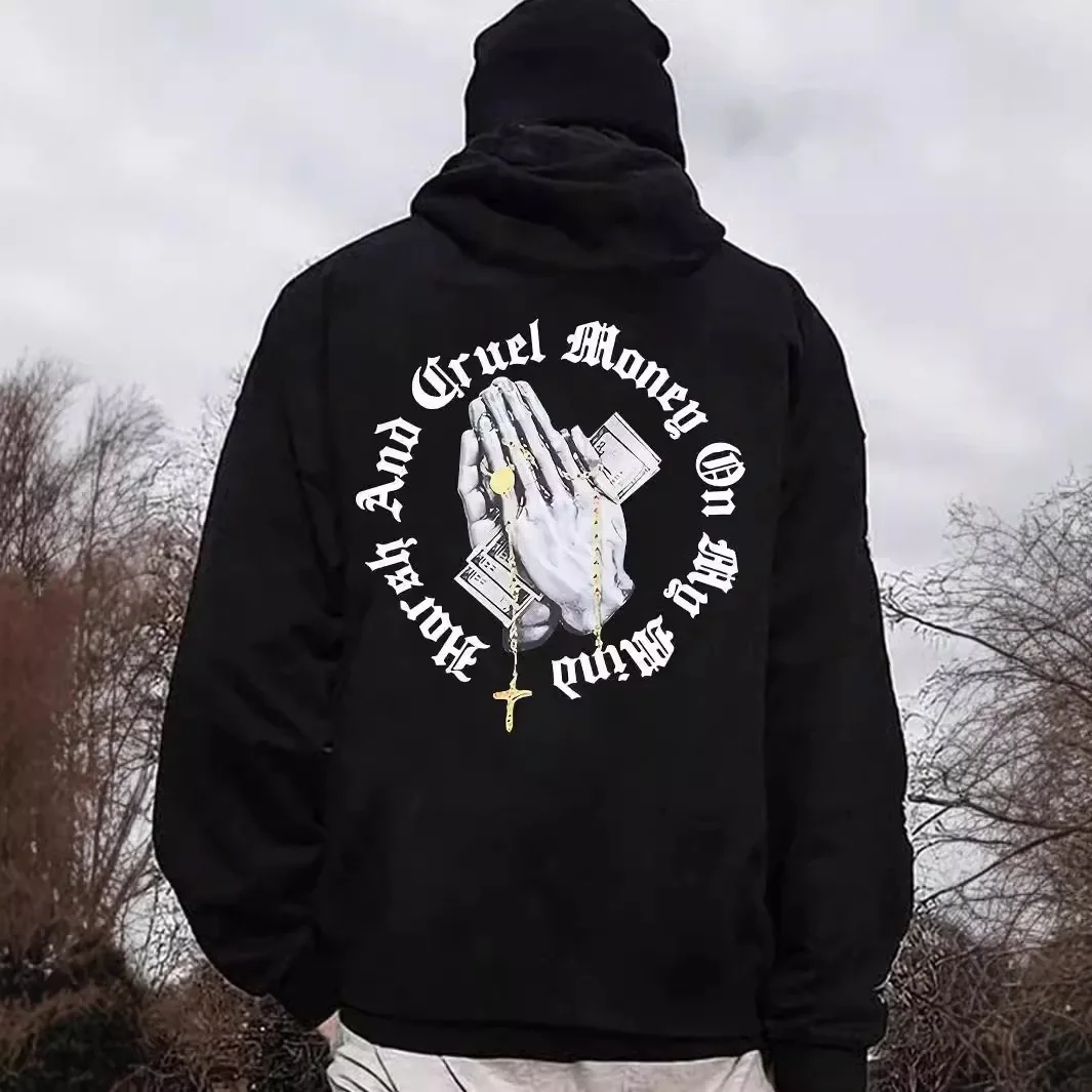 

Europe and the United States foreign trade tide brand new autumn hoodie men and women loose couple high-quality sports hoodie