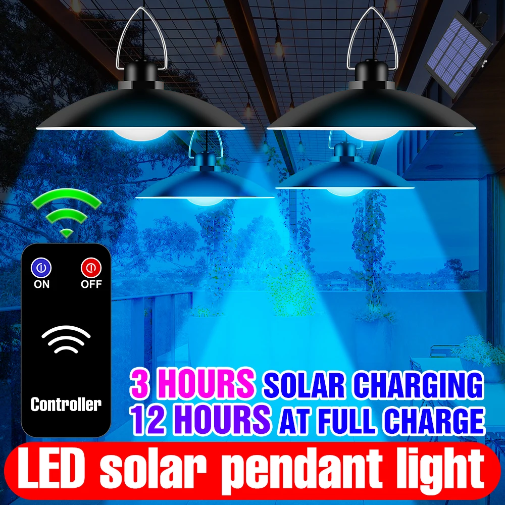 Outdoor Solar Lights IP65 Waterproof Spotlight Solar Led Chandelier Exterior Wall Lamp Solar Powered Lantern Garden Lighting 30W