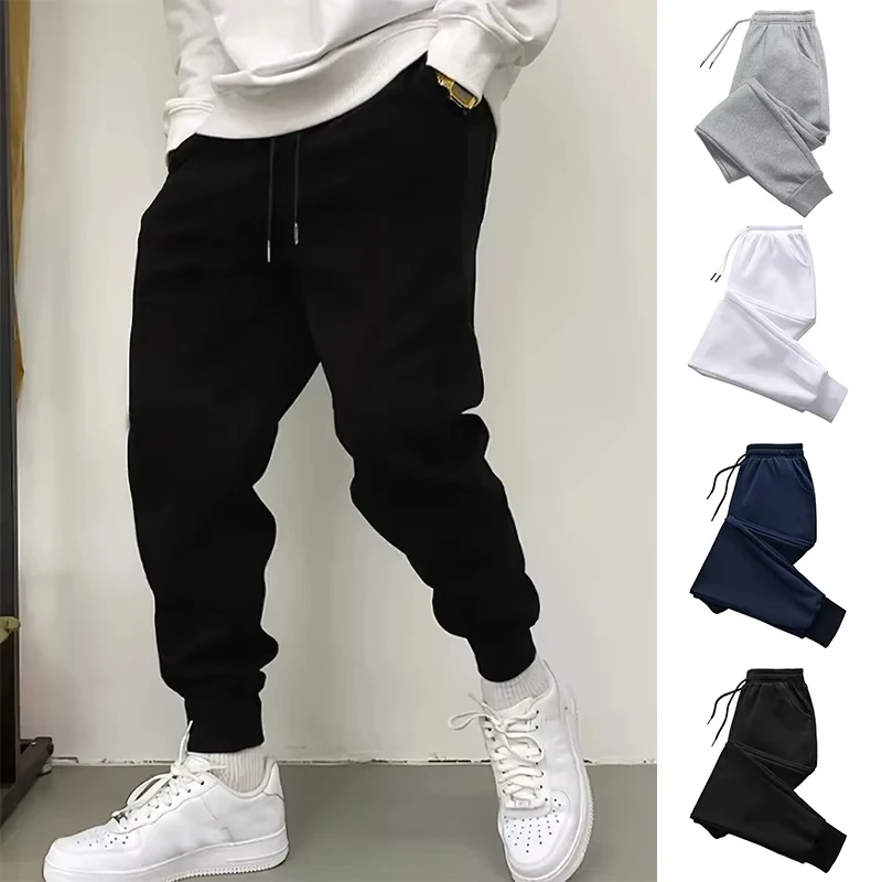 Solid Color Mens Sweatpants Hot Sales Casual Pants Outdoor Sports Jogging Pants Daily Street Man Trousers Gym Fitness Sportswear