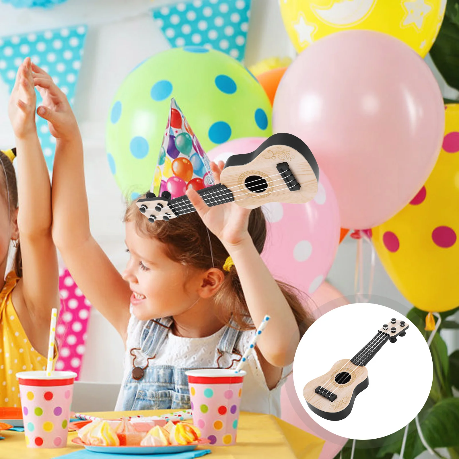 

Ukulele Toy Instruments Guitars for Kids Playthings Model Toys Mini Musical Keyboard