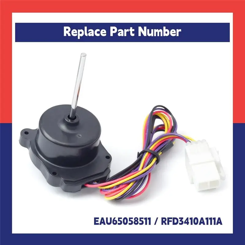 A68P-EAU65058511 Refrigerator Condenser Fan Motor Assembly Compatible Freezer Evaporator Fan Motor Parts Replace RFD3410A111A