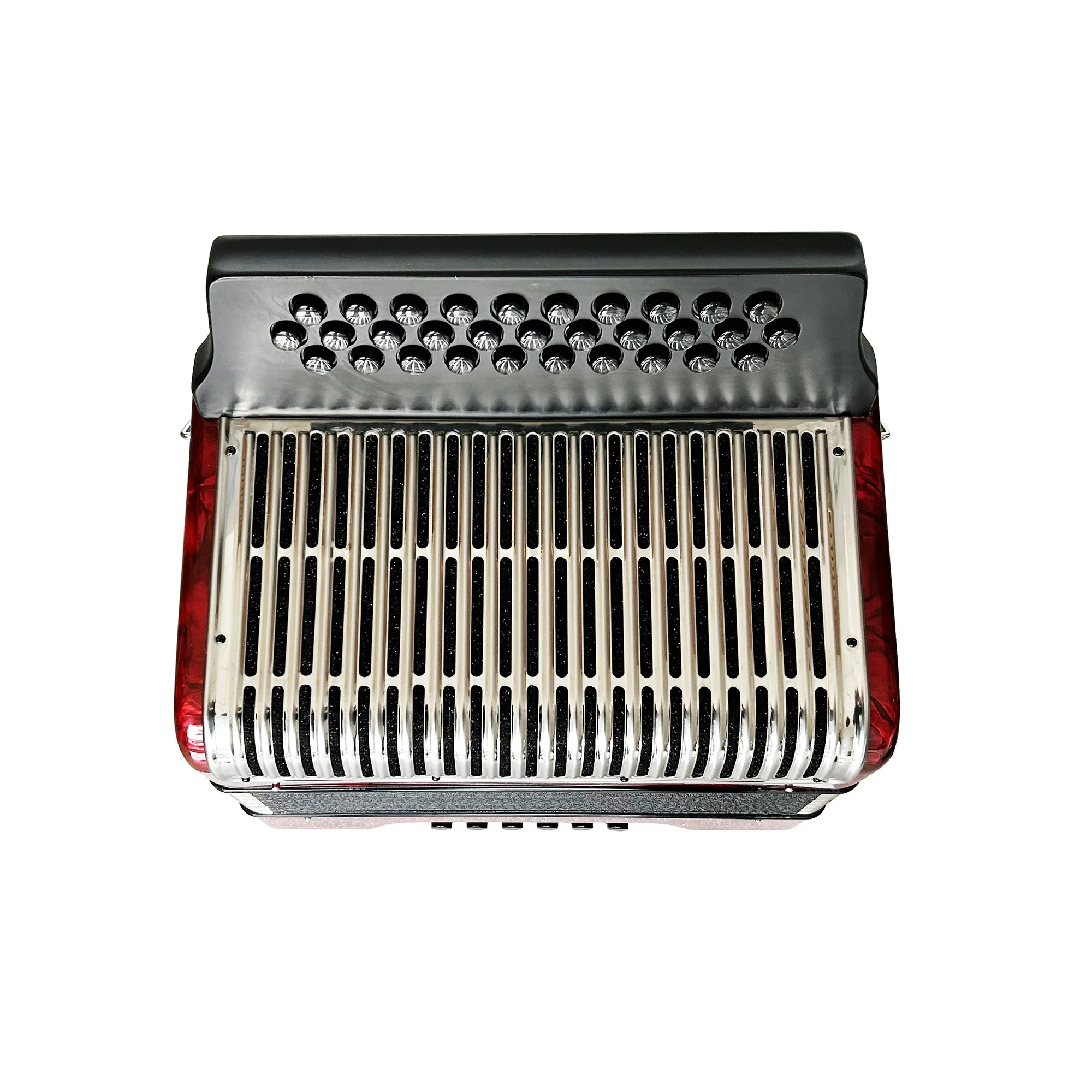 Professional JB3112C Diatonic Accordion Instrument 31 Buttons With 12 Bass Red Button Acordeon