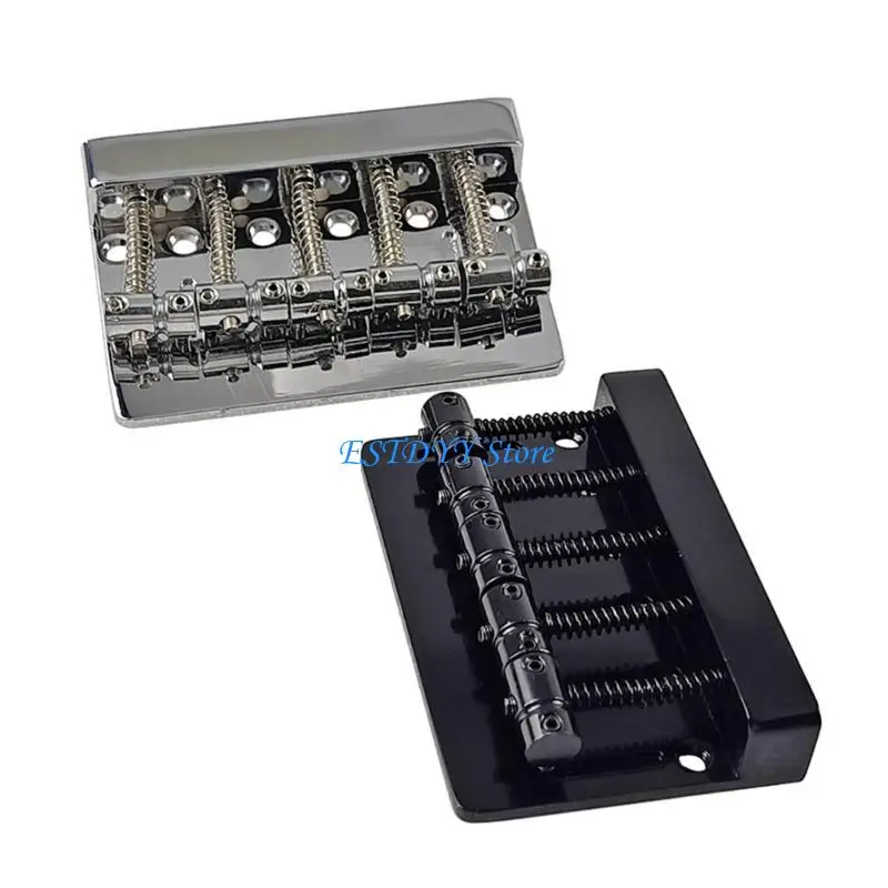 

G6DE Metal Fixed Hardtail Tailpiece Bridge Saddle with Screw for Electric Guitar Bass