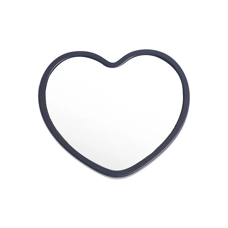 Hartvormige draagbare spiegel met eenvoudig ontwerp, compact en lichtgewicht, geschikt voor reizen, huisdecoratie, huwelijksgeschenken