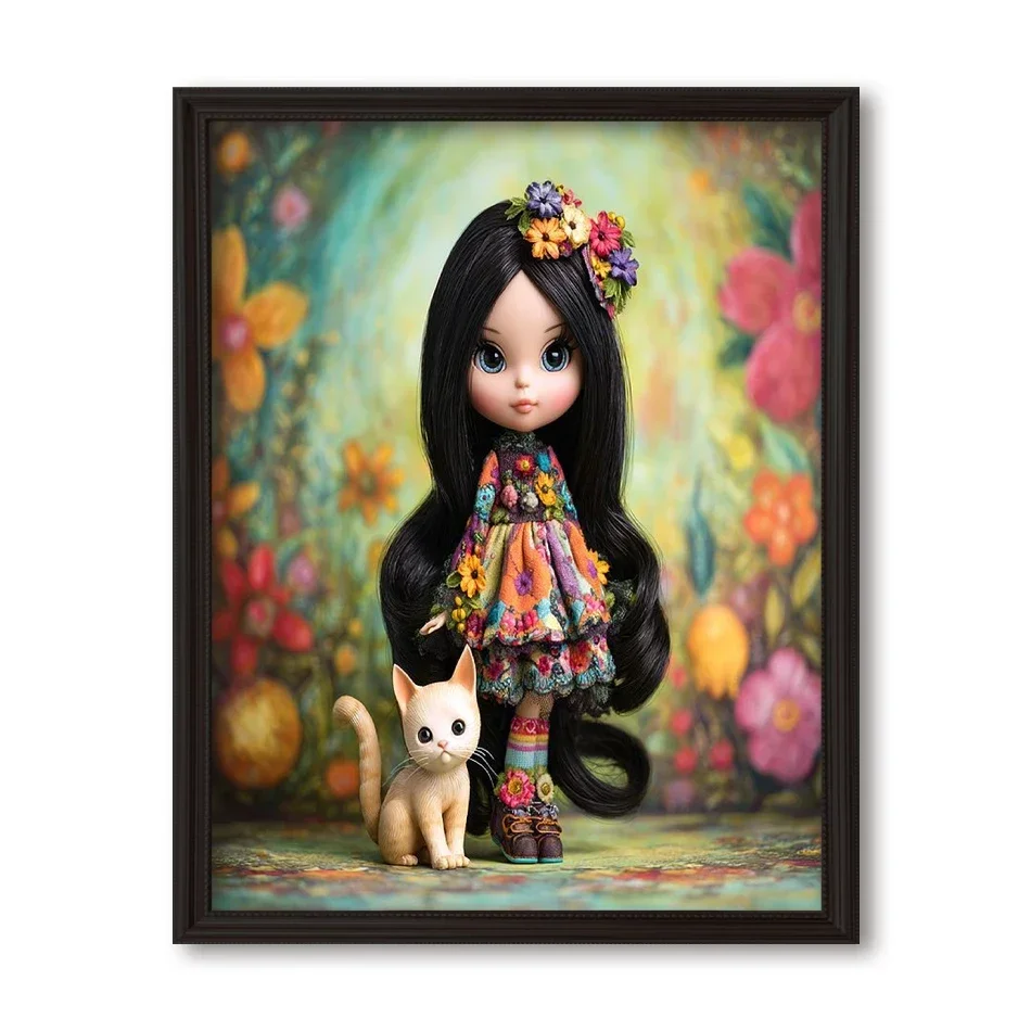 Painting By Numbers With Canvas Frame Watercolor Art Stuff Figure Woman Home Decoration Arte Paint Pictures By Numbers