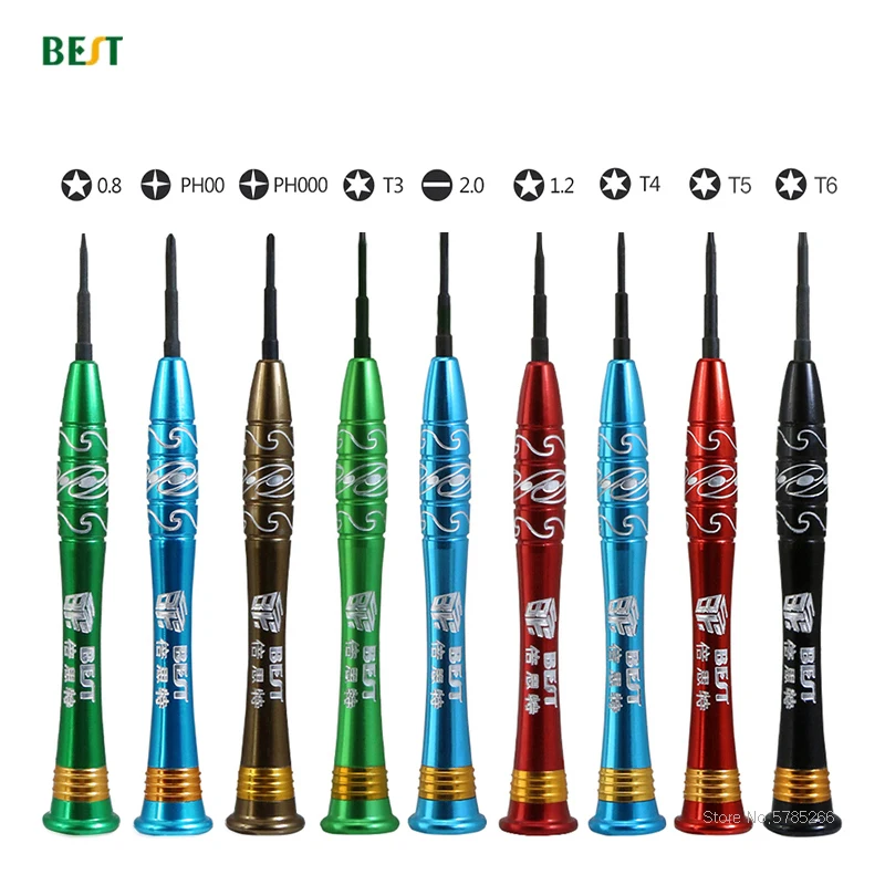 1pcs Precision Screwdriver 2.0mm Flatted P2 P5 0.8 1.2 mm Pentalobe PH00 PH000 T3 T4 T5 T6 For Laptop Phone Repair Tools