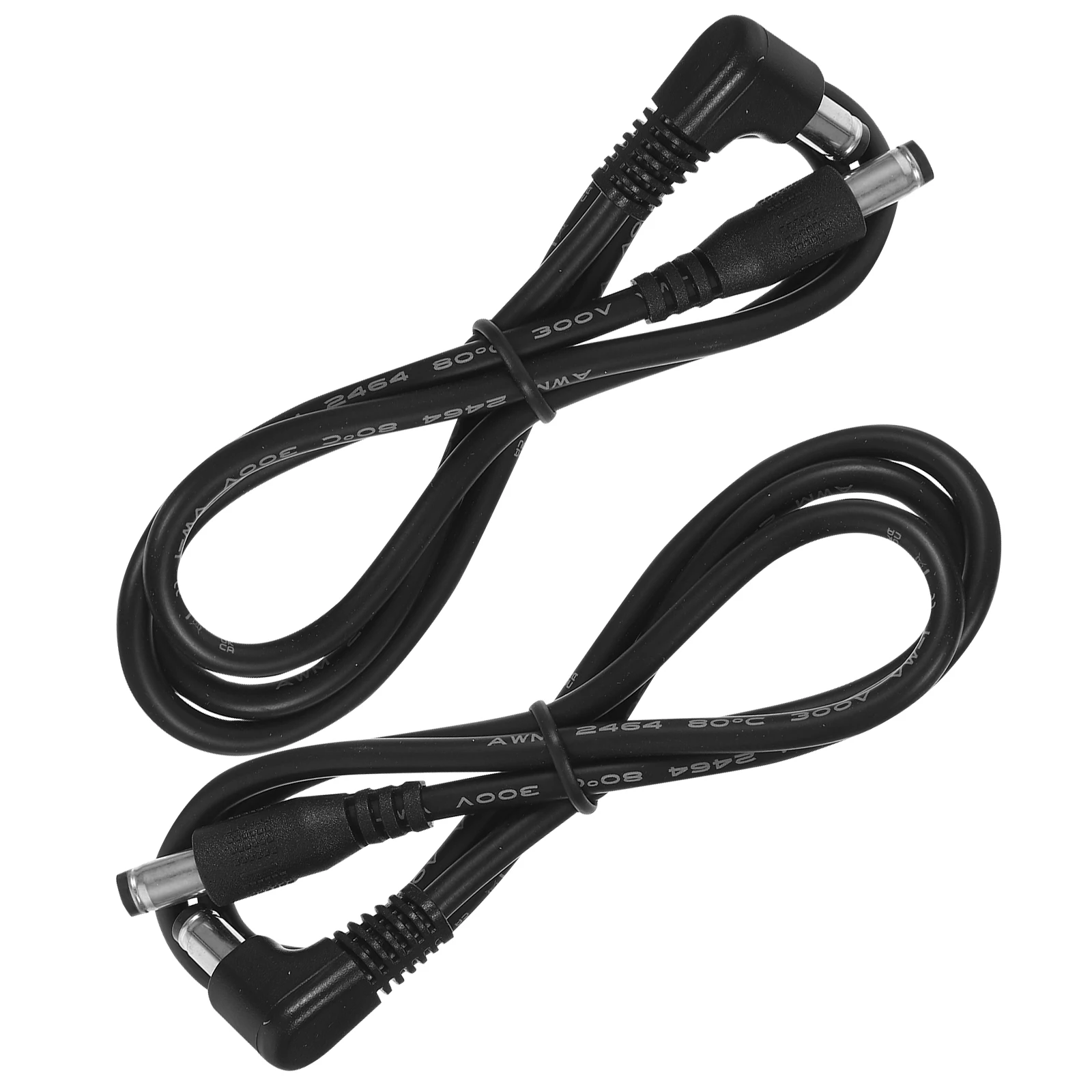 

2pcs DC Cable Male to Male 60CM Black Effector Power Cable Guitar Pedal Effector Supply Audio Device Musical Instrument