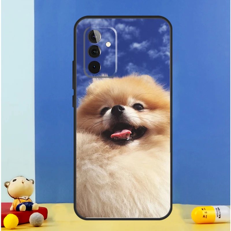 Pomeranian Dogs Dog Colorful Case For Samsung Galaxy A34 A14 A24 A15 A25 A12 A22 A32 A52 A51 A71 A13 A33 A53 A54 Cover image 6