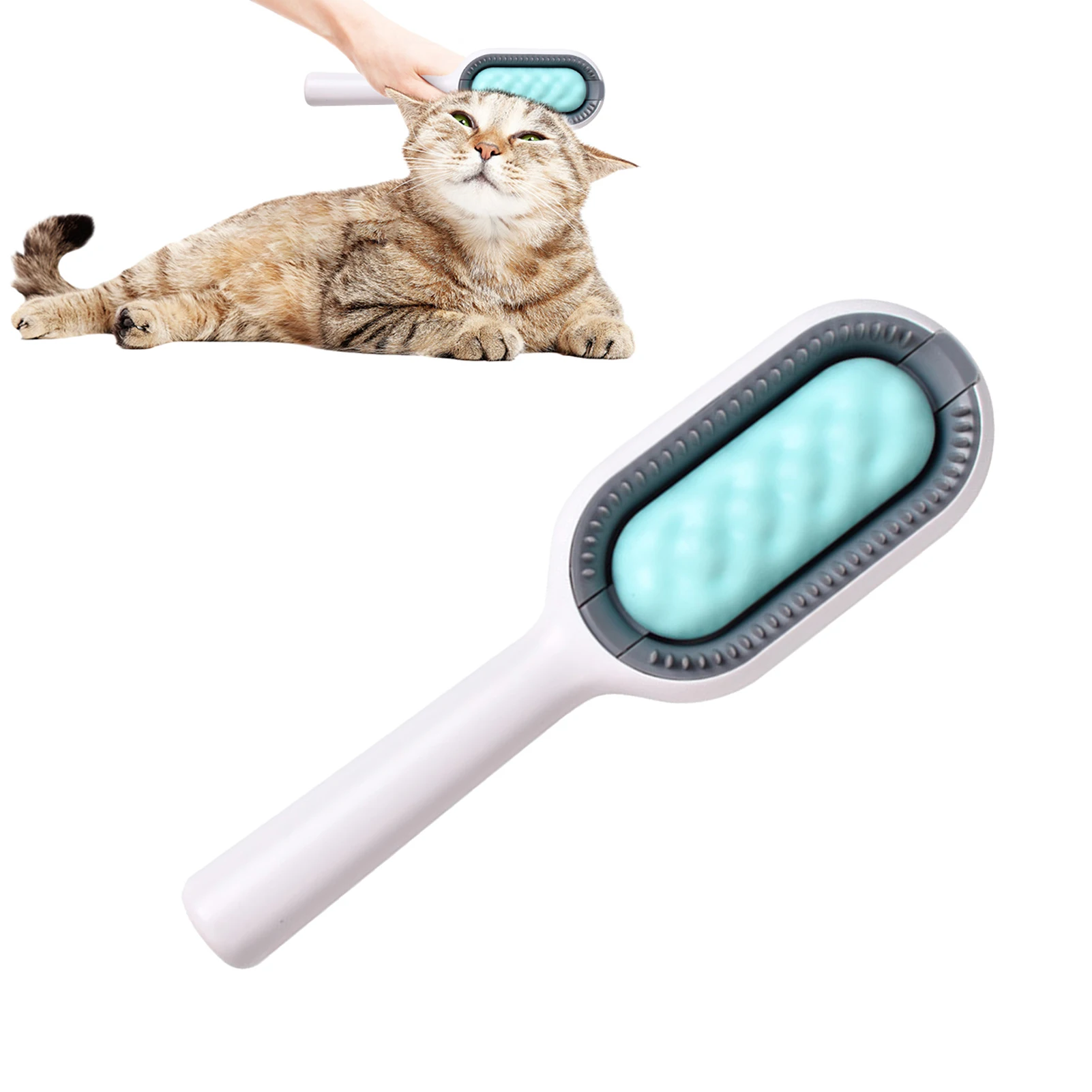 2-In-1 Universal Pet Knots Remover Brush Pet Cleaning Tool For Massaging Cleaning Loose Hair Removing Pet Hair Remover Brush For