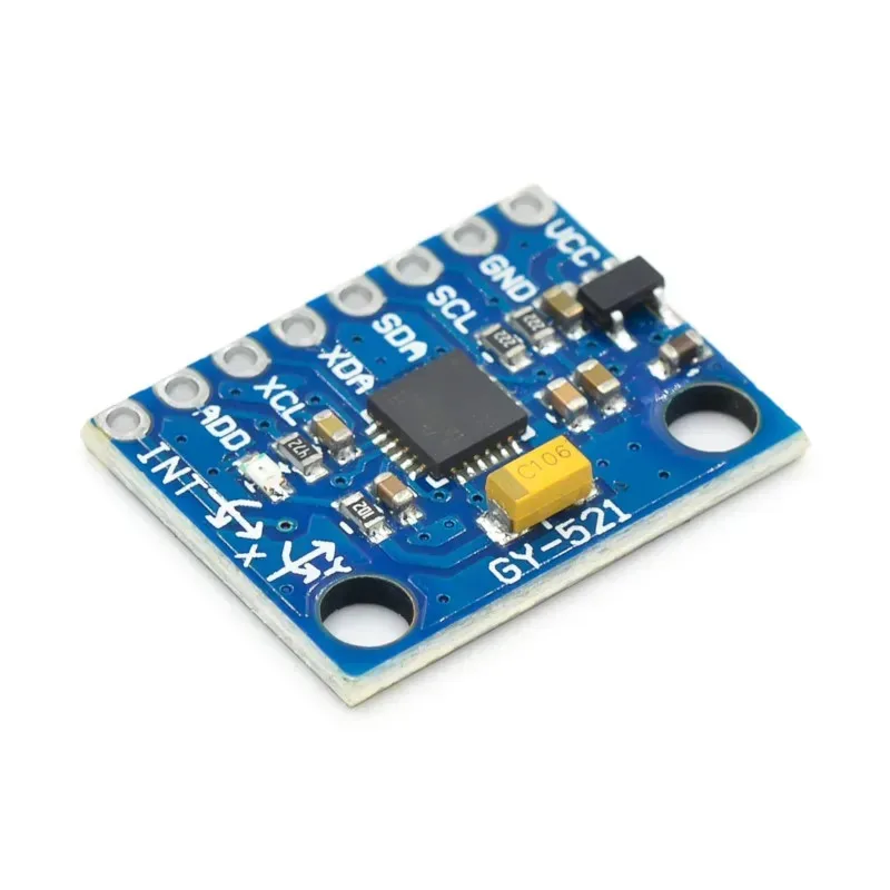 High Precision GY-521 MPU6050 Sensor | 3-Axis Gyro Accelerometer 16-bit ADC I2C Communication for Data Fusion, Robotics Projects