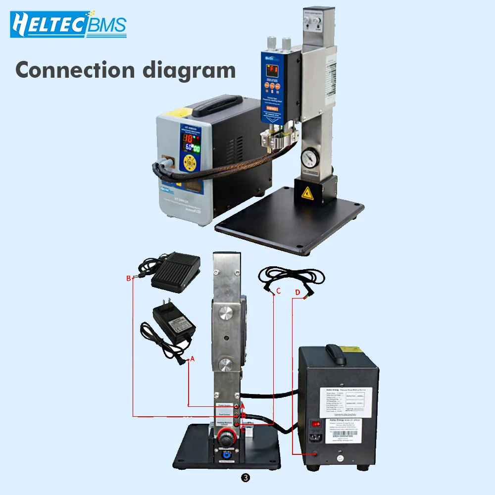G351 Spot welding machine copper connection wire  for HBW01 Butt Welding Head/ HSW01 Flat Welding connect spot welder cable