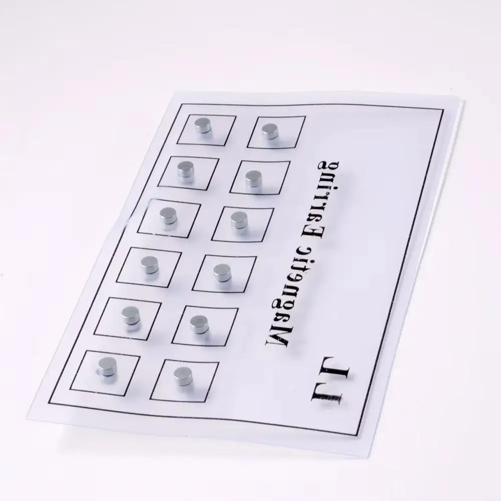 12PCS Card Fake Cheater Shiny Non Pierced Magnet Ear Tragus Cartilage Lip Labret Stud Nose Ring Body Jewelry Magnetic Earring view 6