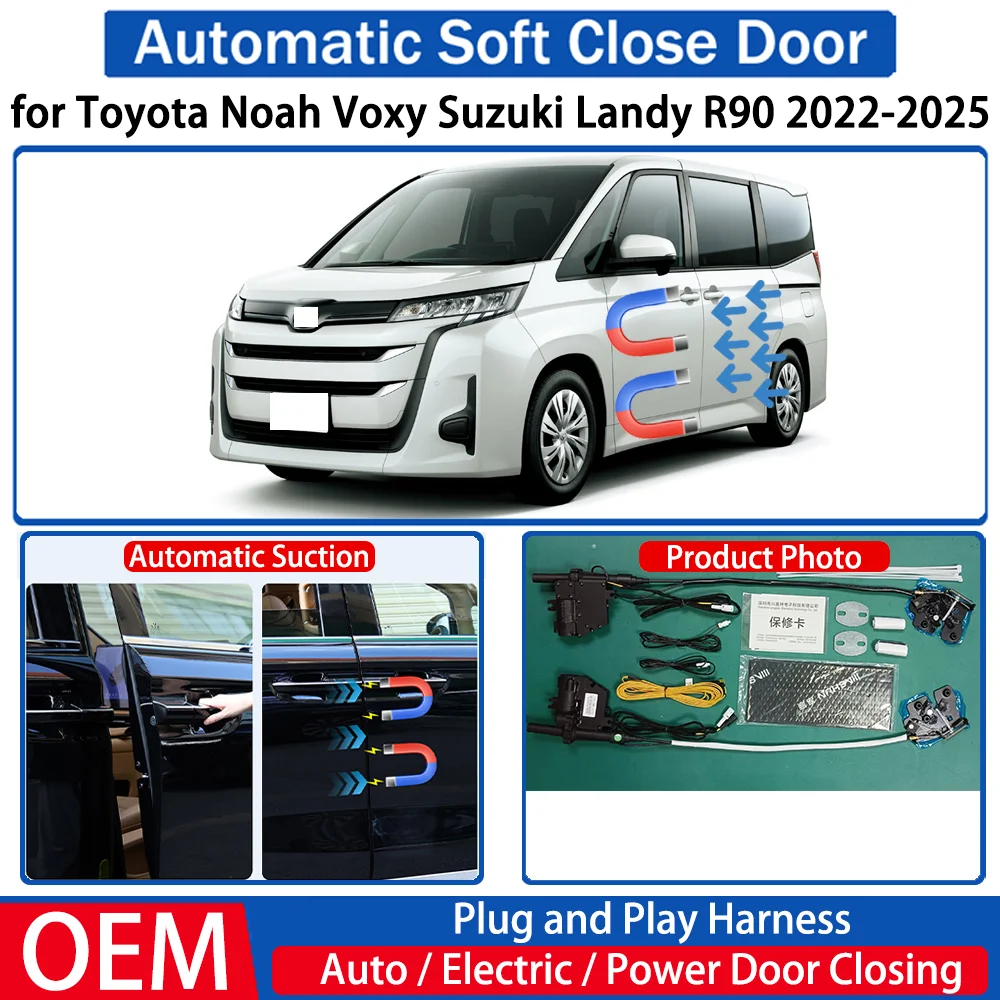 for Toyota Noah Voxy Suzuki Landy R90 2022-2025 Car OEM Automatic Soft Close Door Electric Suction Kit Auto Power Closing System