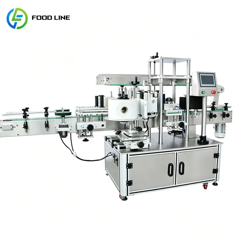 Industrial Labeler Machine Automatic Self Adhesive Sticker Applicator For Round Bottle Packaging Customized