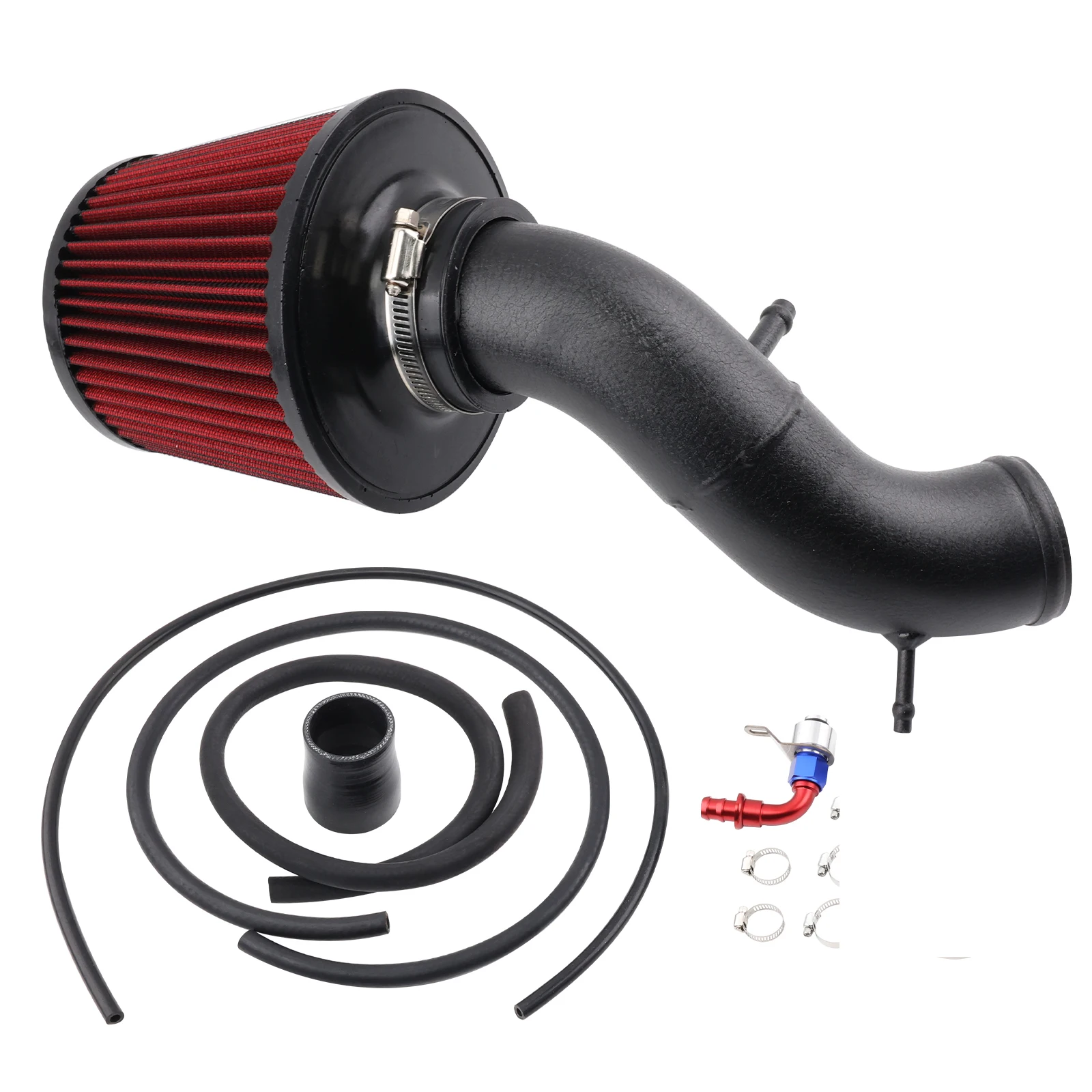 Cold Air Intake Kit For Abarth 500 595 695 High Flow Air Intakes System Silicone Hose for T-type jet engine high-flow feeding view 3